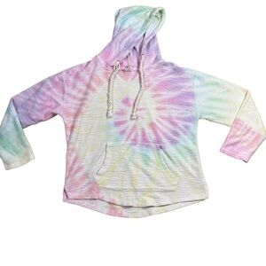 Dreamsicle Tie Dye Hooded Sweatshirt Large